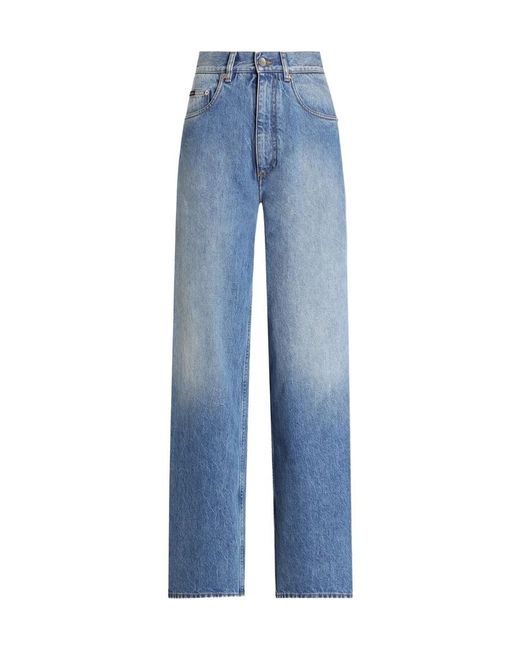 Dolce & Gabbana Blue Straight Leg Jeans