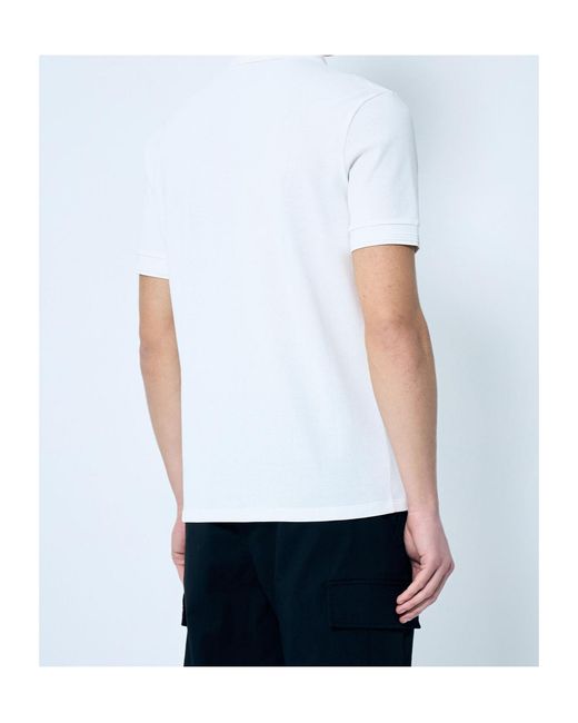 Moncler Natural Short-Sleeve Polo Shirt for men