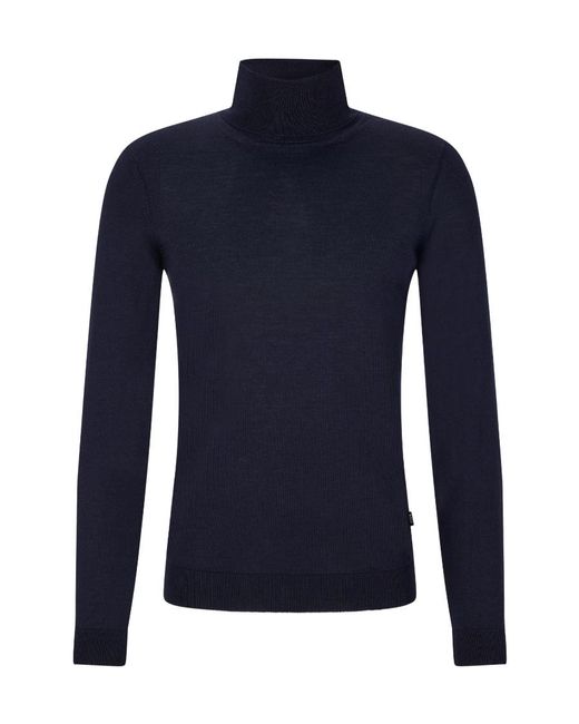 Boss Blue Boss Roll-Neck Knitted Jumper for men