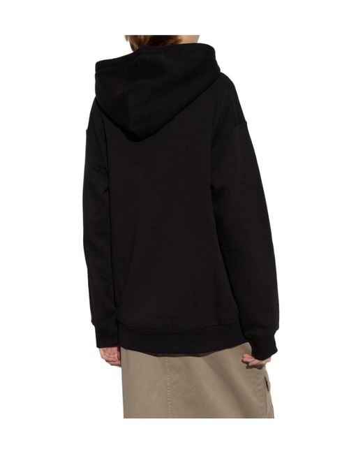 MICHAEL Michael Kors Black Logo Detailed Drawstring Hoodie