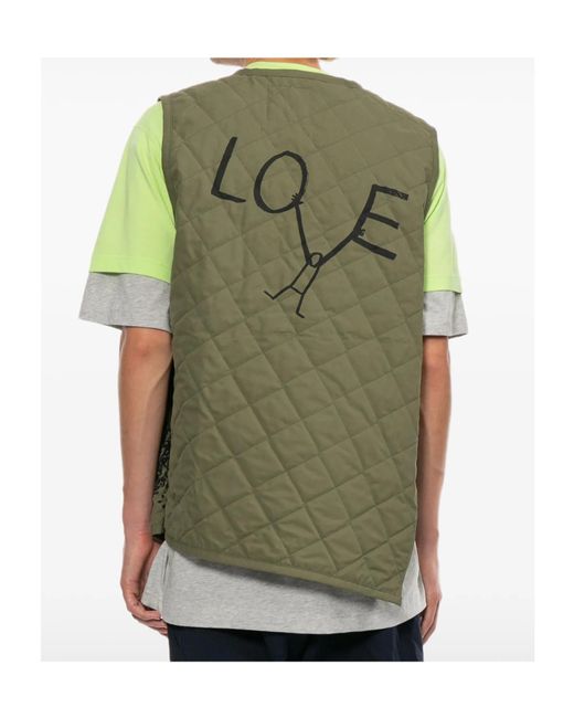Comme des Garçons Green Sleeveless Vest for men