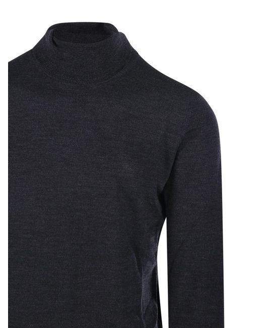 Roberto Collina Blue Virgin Wool Sweater for men