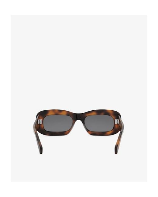 Céline White Full-Frame Sunglasses