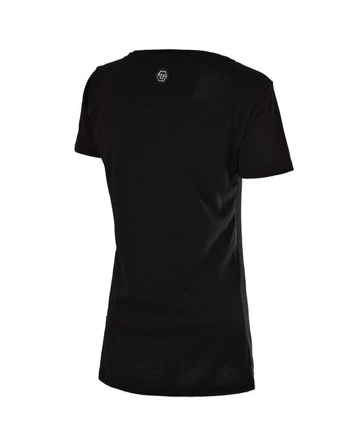 Philipp Plein Black Logo Details T-Shirt