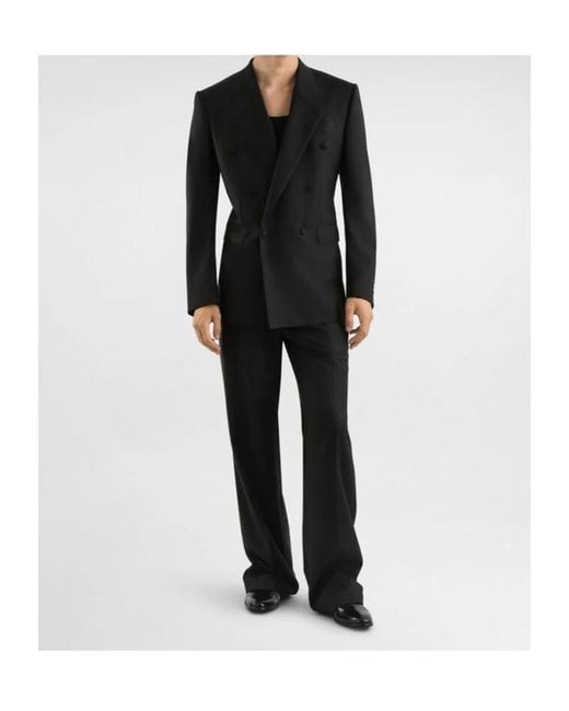 Dolce & Gabbana Black Double-Breasted Jacket for men