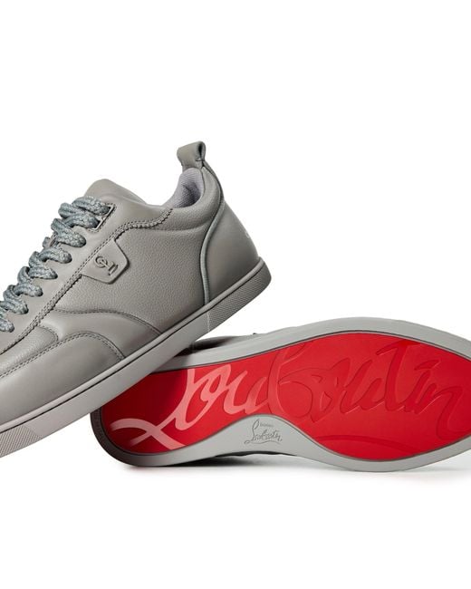 Christian Louboutin Gray Low-Top Sports Shoes for men