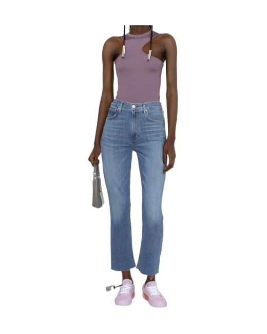 Citizens of Humanity Blue Isola Cropped Jeans