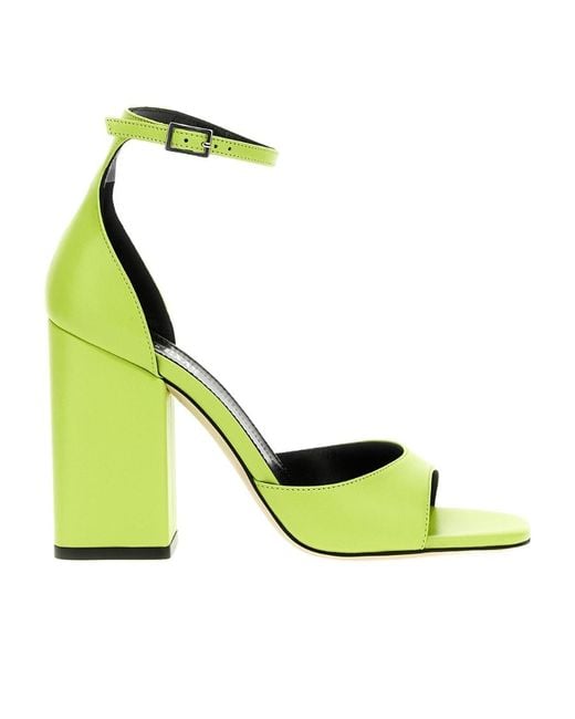 Paris Texas Green Fiona 100Mm Block-Heel Sandals