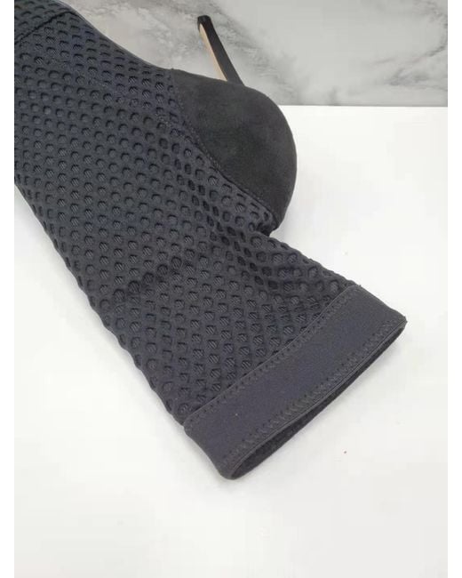 Gianvito Rossi Blue Pointy Hollow-Out Boots