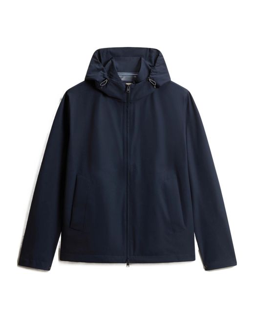 Woolrich Blue Two-Layered Pacific Jacket for men