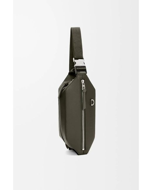 Loewe Gray Zippered Crossbody Bag for men