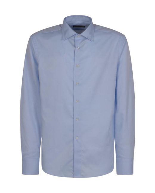 Canali Blue Regular Fit Shirt for men