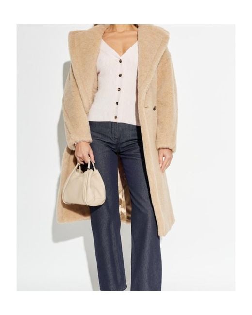 Max Mara Natural Long-Sleeved Coat