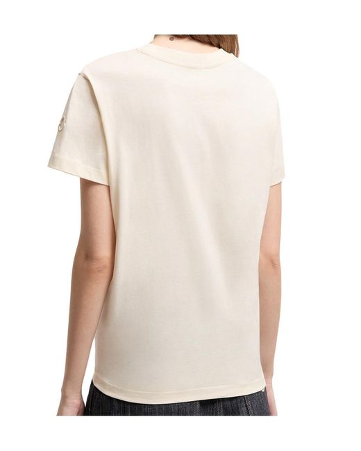 Moncler Natural Logo Patch T-Shirt