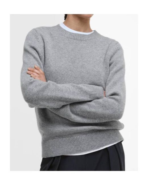 Barbour Gray Crewneck Sweater