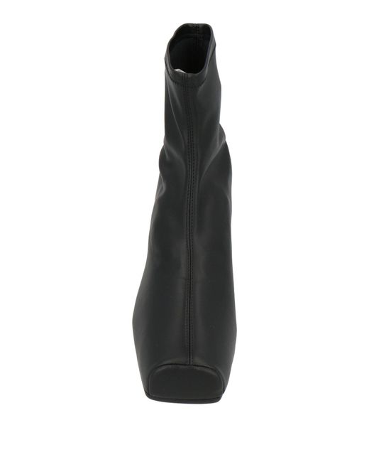 MM6 by Maison Margiela Black Square Toe Ankle Boots