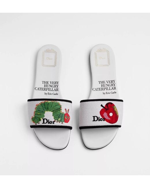 Dior White Dway Slide