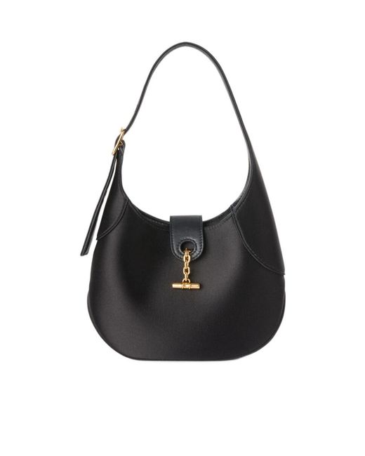 Loro Piana Black Mini Bobbin Bag