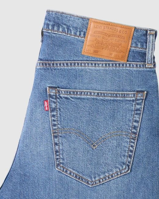 Levi's Blue Logo Patch Tapered-Leg Jeans for men