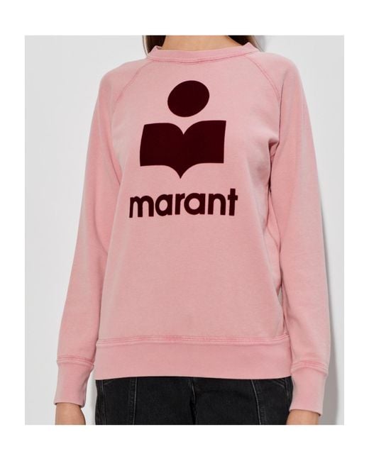 Isabel Marant Pink Crew Neck Long-Sleeved Sweatshirt