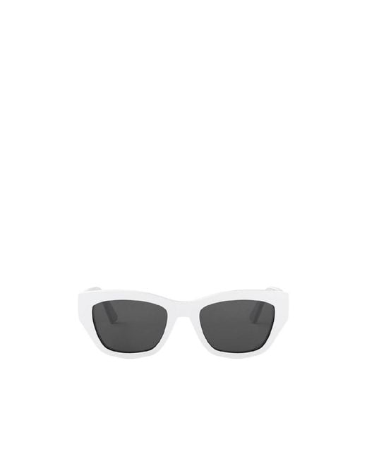 Dior White Full Frame Sunglasses