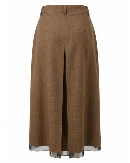 Prada Brown Belted Skirt