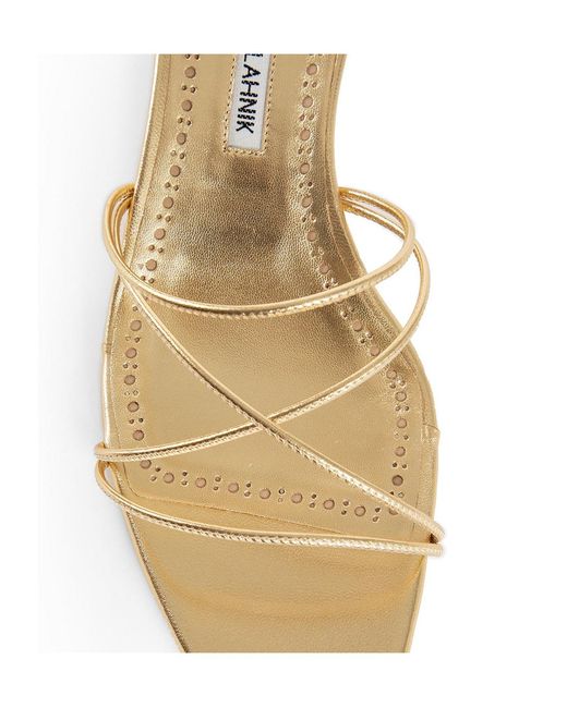 Manolo Blahnik Natural Ninfea Open-Toe Sandals