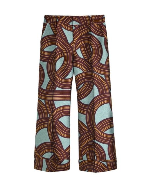 LaDoubleJ Multicolor Hendrix Jacquard Flared-Leg Trousers