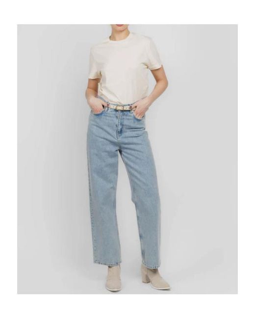 Wardrobe NYC Blue Round Neck T-Shirt