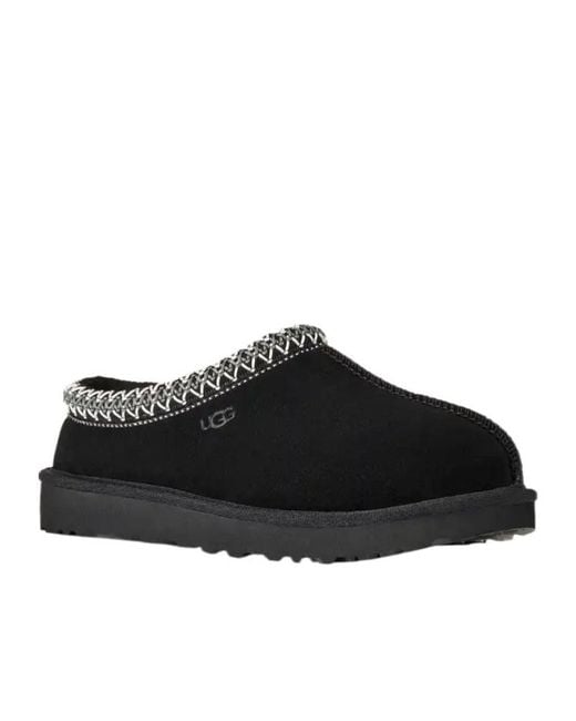 Ugg Gray Tasman Ii Logo Debossed Slippers
