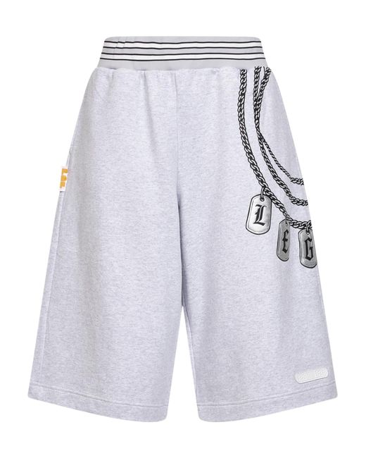 PDF CHANNEL Blue Pdf Print Shorts for men