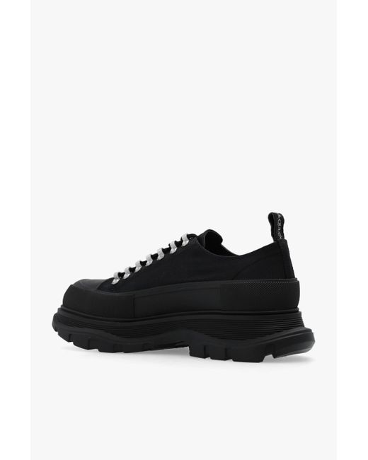 Alexander McQueen Black Tread Slick Sneakers for men