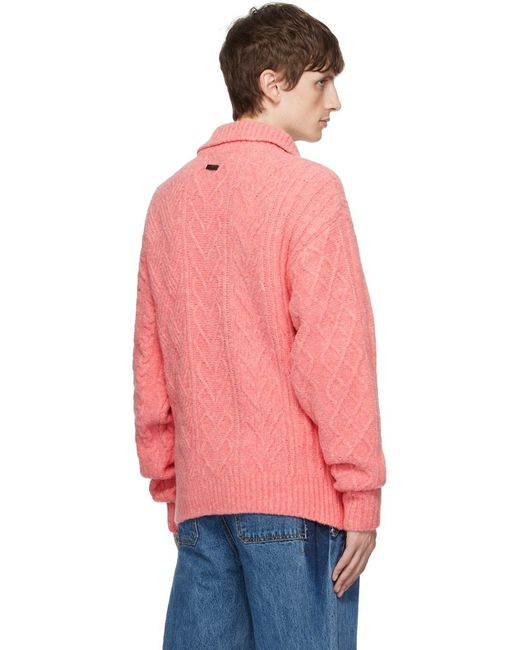 Adererror Layered Collar Knitted Sweater for men