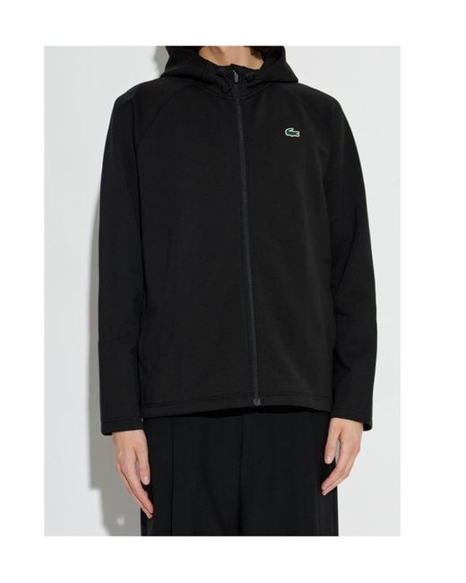Lacoste Black Zip-Up Hoodie for men
