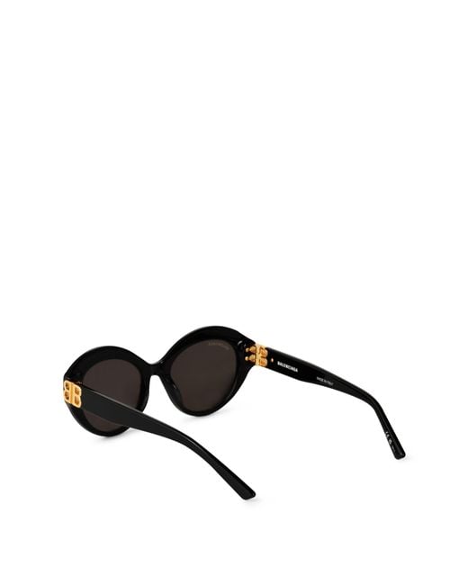Balenciaga White Logo Detail Sunglasses