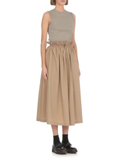 Brunello Cucinelli Gray Crew-Neck Vest Top