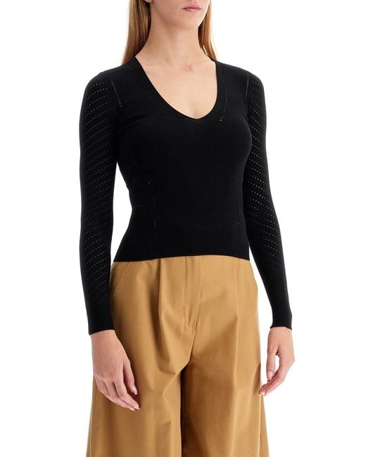 Max Mara Black Long-Sleeved Sweater