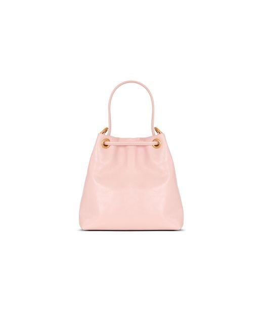 Balmain Pink Mini Pulse Bucket Bag