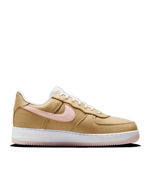 Nike Natural Air Force 1 Lace-Up Sneakers for men