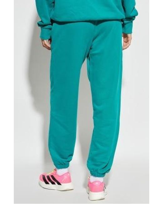 PANGAIA Blue Elasticated-Cuff Track Pants for men