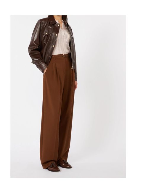 Max Mara Brown Studio Biada Buttoned Jacket