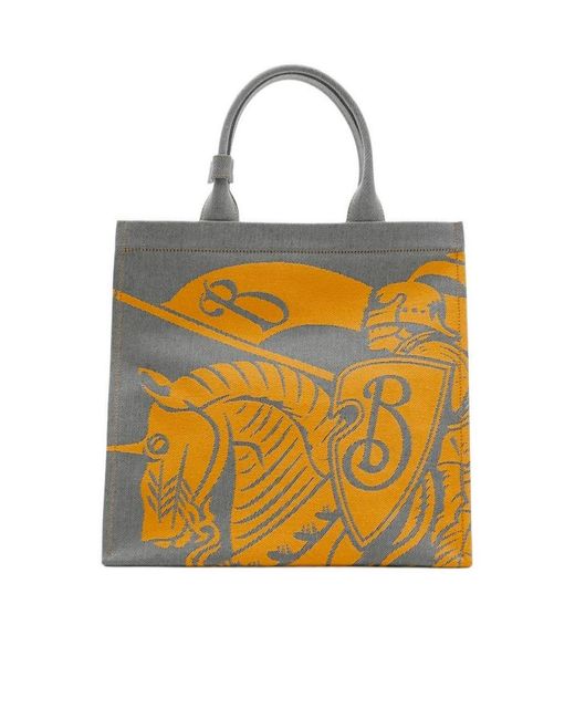 Burberry Yellow Graphic Medium Tote Bag