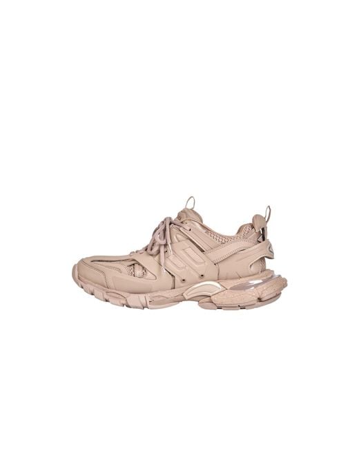 Balenciaga Pink Mesh Track Sneakers