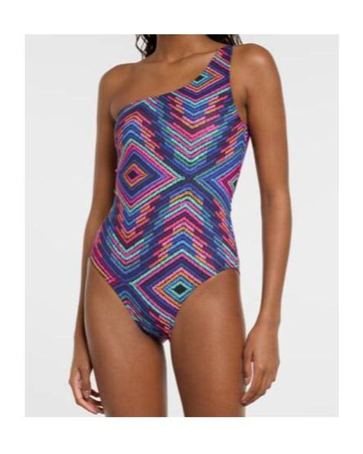 Eres Blue One-Shoulder Swimsuit