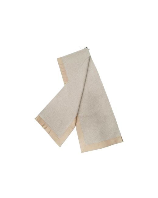 Chloé White Matiere Exterirement Stitching Scarf