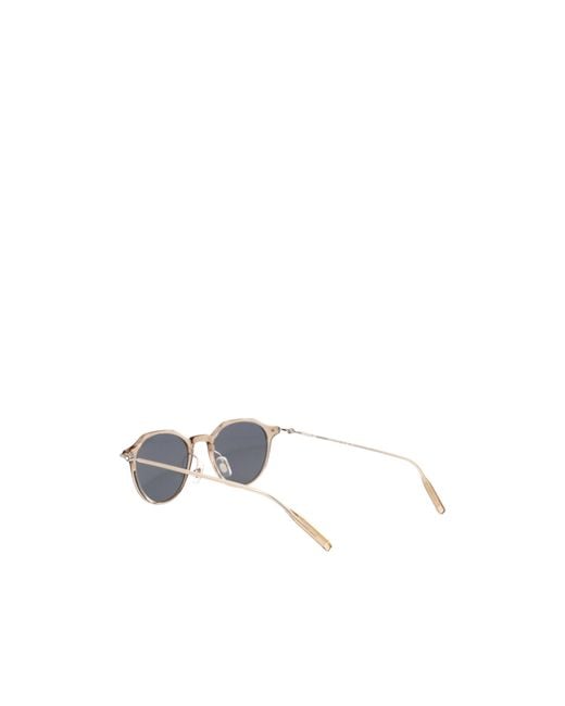 Montblanc White Eyewear Round Frame Sunglasses for men