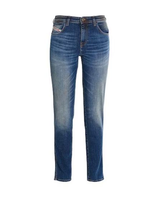 DIESEL Blue Dark Wash Stretch Jeans
