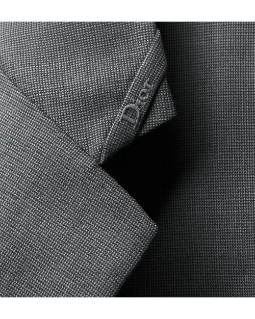 Dior Gray Jacket With Embroidery for men