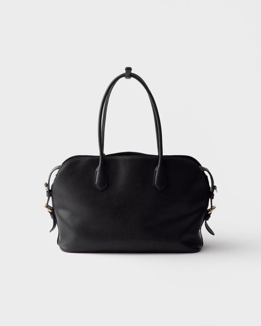 Prada Black Top Handle Shoulder Bag