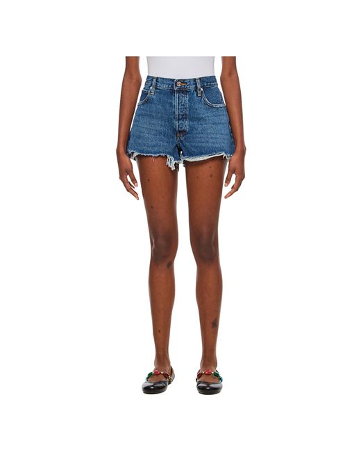FRAME Blue The Hang Shorts